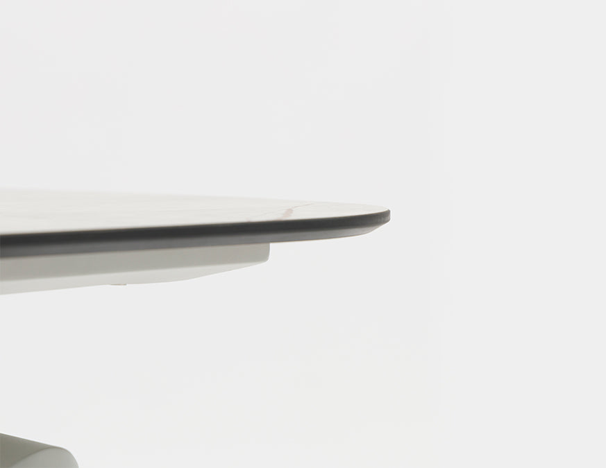 SCOOP 180 cm Light Grey – détail chant du plateau