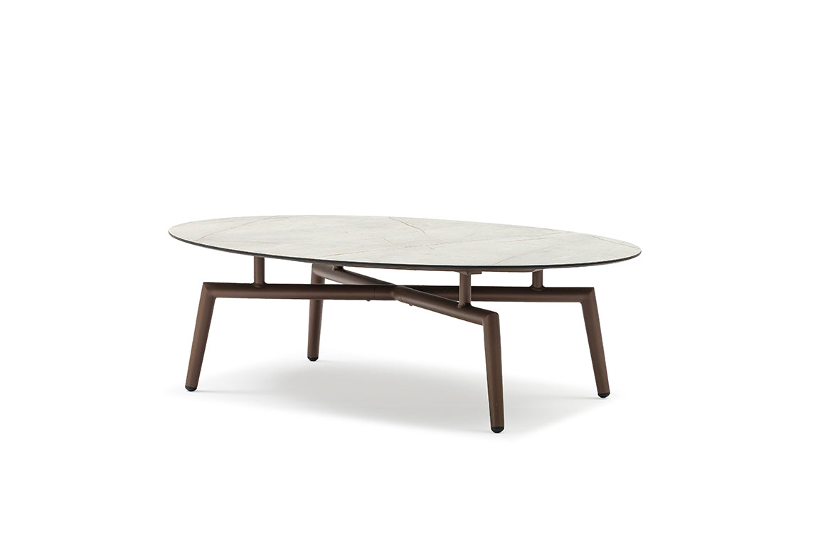 Table basse ovale d’extérieur ENJOY – Dark Bronze