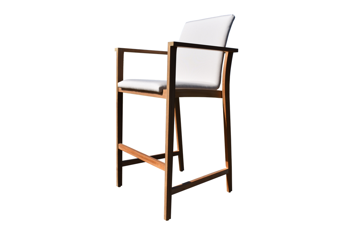 Tabouret haut avec accoudoirs PEARL