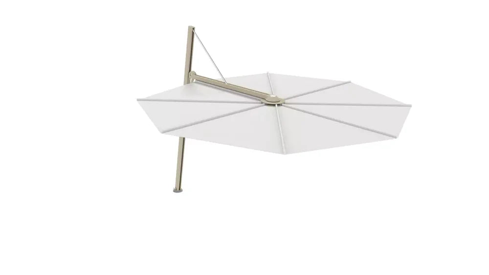 Ensemble Parasol Versa UX Latte 3,5 m + Housse de Protection