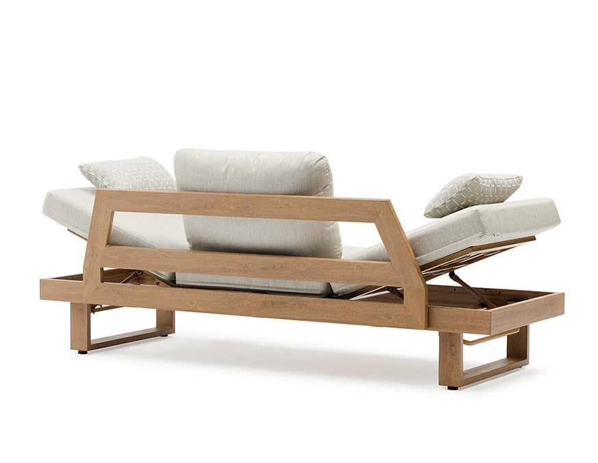 Canapé WINGS ALU Oak – vue arrière